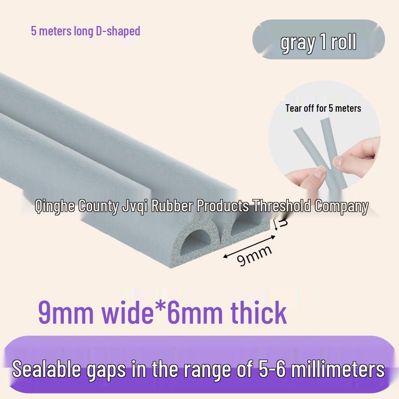 Diebstahlsicherer Schallisolierter Winddichter Tür- & Fensterdichtungsstreifen