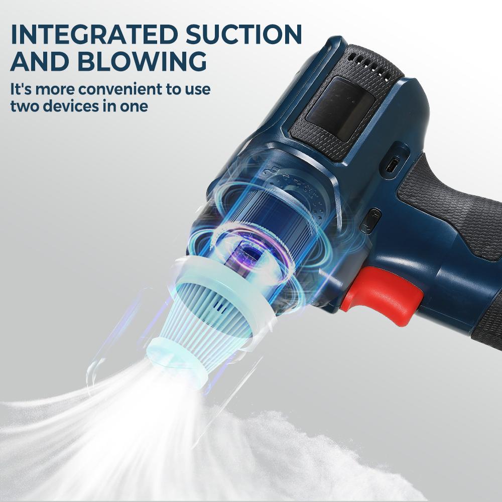 300W Car Violent Blower 650g Wind Pressure 40MM Brushless Motor Turbo Jet Fan 12000mAh Dust Blowing Keyboard Cleaning Air Blower