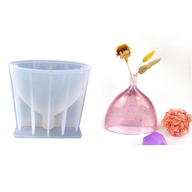 Geometry Flower  Silicone Mold Flower Epoxy Resin Casting Mold Succulent Vase Cement Mold Plant Holder Wax Mold