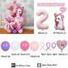 44pcs Marie Cat Balloons Baby Pink Girl Birthday Party Balloons Decoration Cartoon Marie Cat Animal Pet Baloon Baby Shower Decor