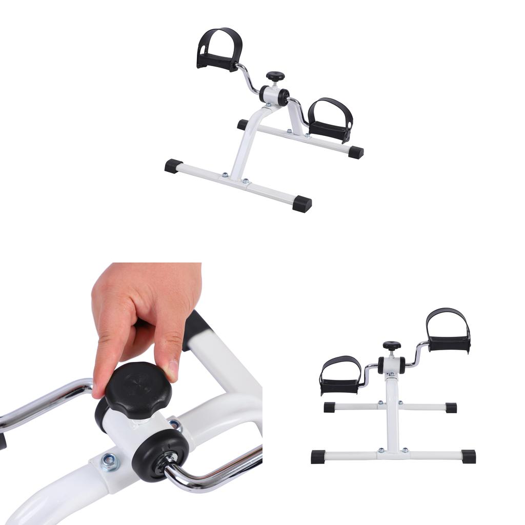 Tragbares Mini-Heimtrainer-Fahrrad mit Widerstandsknopf für Home-Office-Fitness