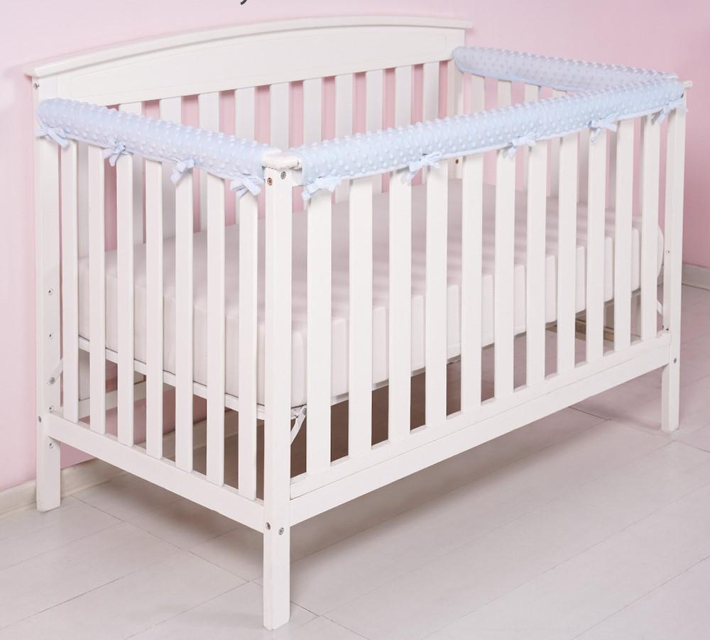 Soft Crib Rail Cover Set - 3-Piece Baby Anti-Chewing Guard Rails