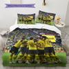 Dortmund Pattern Bedding Home Decoration Birthday Gift (1 * duvet cover + 2 * pillowcase, without core)