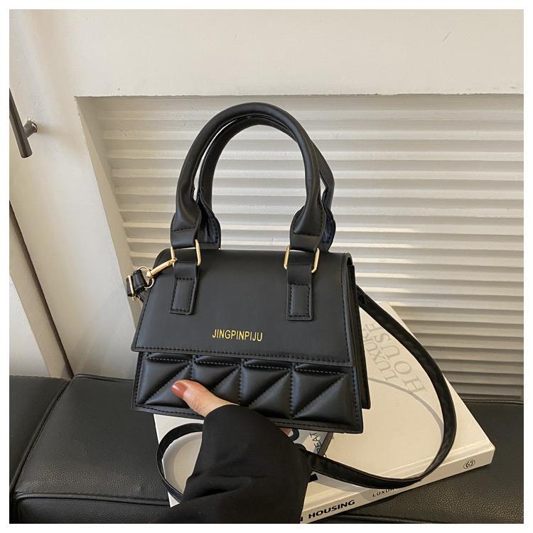 Ретро мода ретро мода 2025 зима новый корейская версия простая повседневная на плечо портативная сумка-мессенджер маленькая квадратная сумка