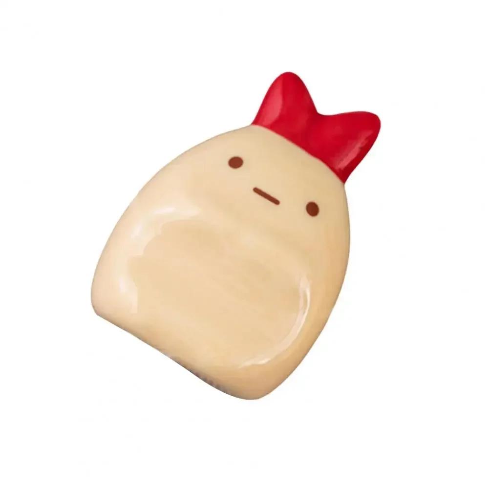 Милый Керамический Держатель для Палочек для Еды Креативная Форма Очаровательный Внешний Вид Фарфор - Мультяшный Кот Медведь Палочки для Еды Кавайи Держатель для Посуды жёлтый