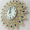 Rotundity Metal Wall Clock Home Living Room Dining Room Wall Mounted Decorate Golden Mute European Retro Style Wall Clock