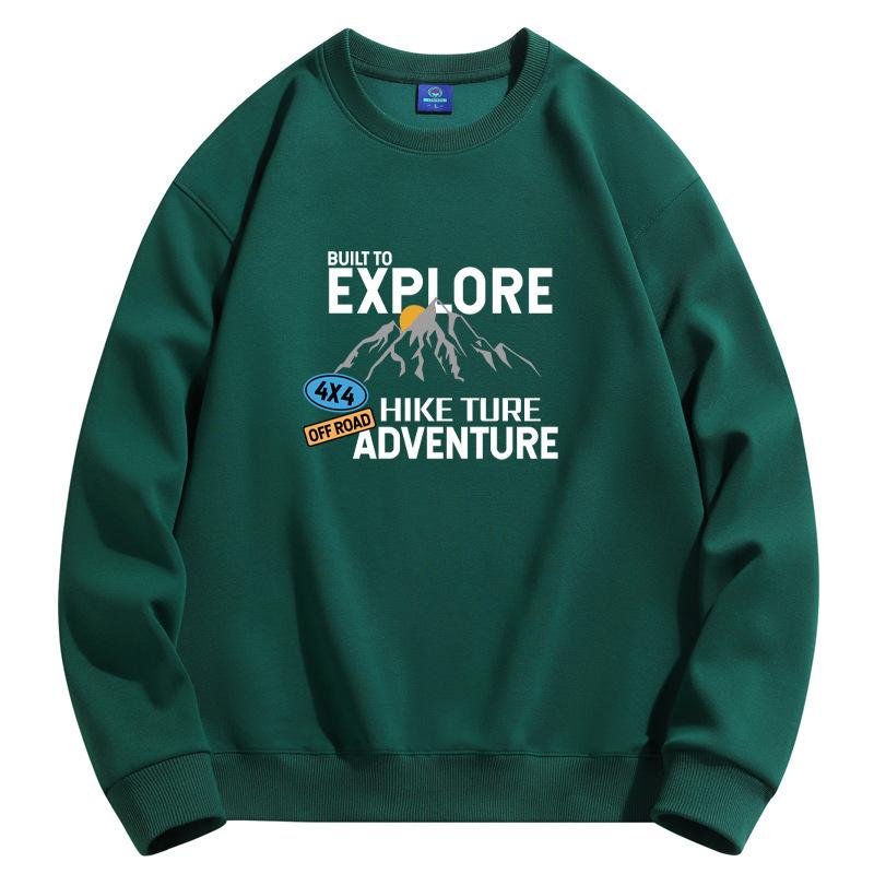 

Исследуйте узор мужской круглый вырез толстовка мода повседневный длинный рукав толстовка с капюшоном 5XL темно-зеленого