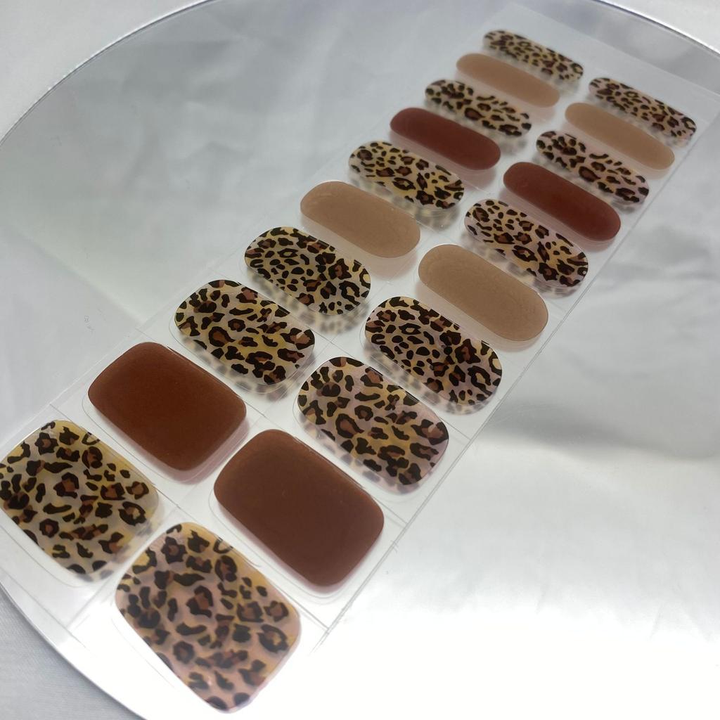 20 Gel Stickers, Semi-cured Lighting Nail Stickers, Baked Into The Lamp To Harden