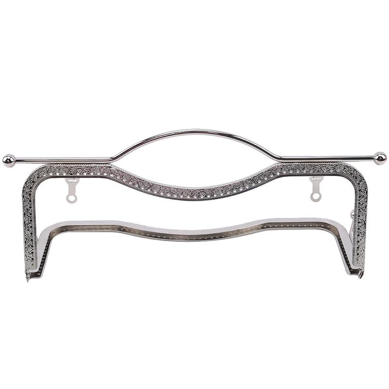 Dudak Şeklinde Çanta Yapımı Metal Çerçeveli Saplı Bozuk Para Çantası Çerçevesi Öpücük Kapatmalı Kilit Dikiş Kabartma Kendin Yap El Sanatı