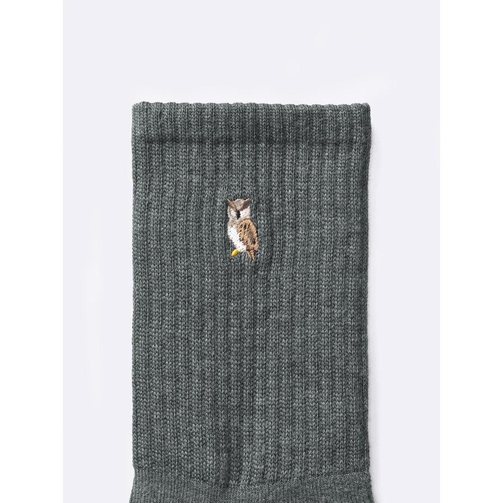 Gu Style Heat High Ankle Socks  Embroidery 