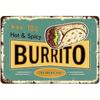 Metal Wall Decor Tortilla Tin Sign Vintage Kitchen Art Rustic Home Restaurant