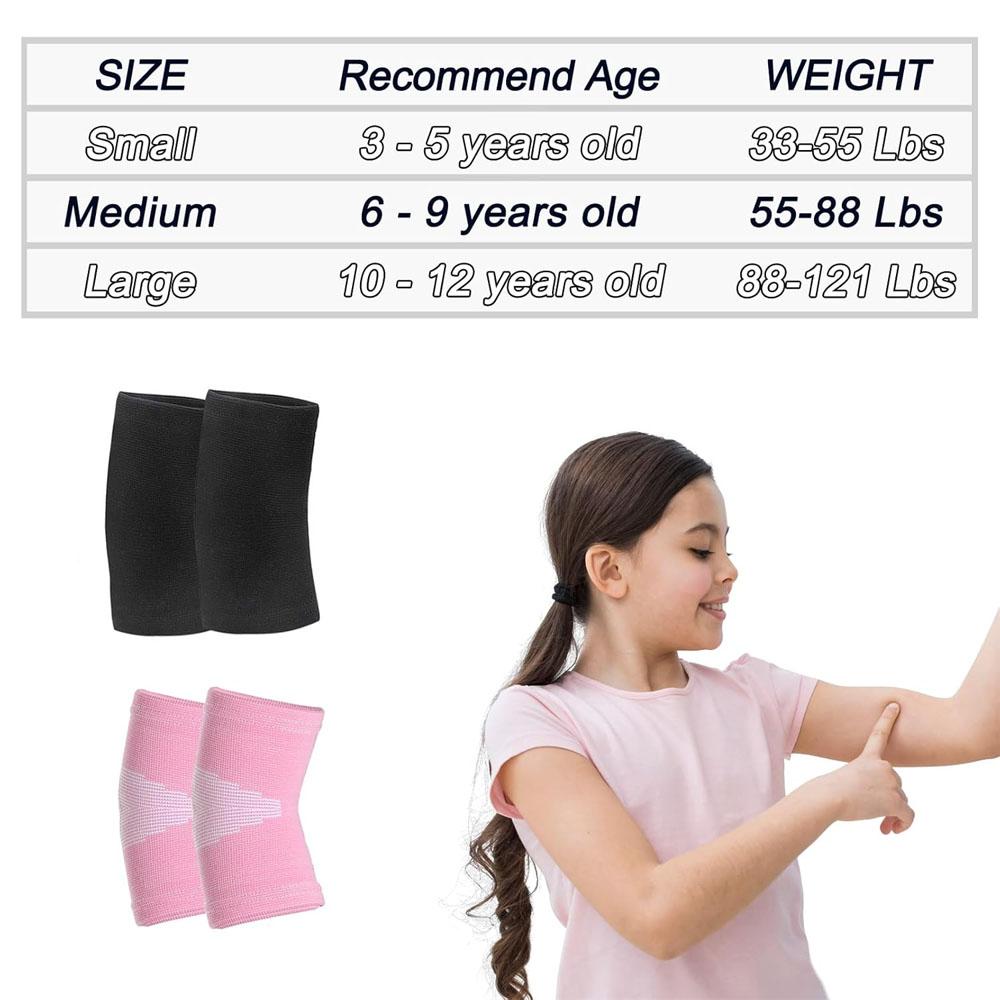 Kids elbow and knee pads,2pcs elbow pads and knee pads, gym arm cover box knee pads for boys and girls, teenagers football