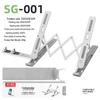 Foldable Aluminum Laptop & Tablet Stand with Adjustable Height & Cooling Feature
