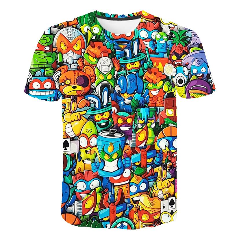 3D Super Zings T Shirt Kids Toddler Anime Game Streetwear Short Sleeve Children's T-Shirt Superzings Tshirt Children Cloth Tops