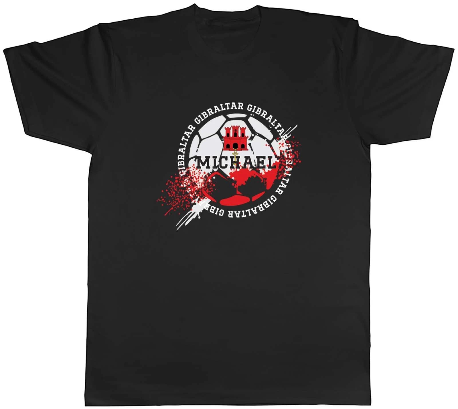 Personalised Gibraltar Football Sports Mens Unisex T-Shirt Tee Gift XXL