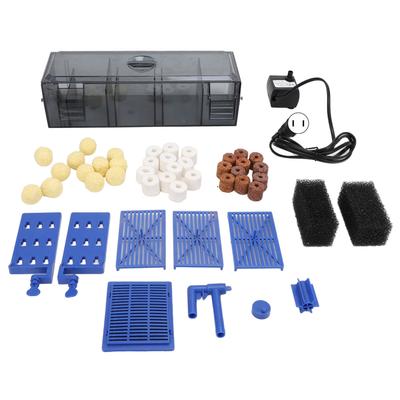 Aquarium Filter Multi Layer Dual Sided Suspension Low Noise Visible Housing Hang On Aquarium Filter