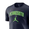 Nike Minnesota SS25 Soft Comfortable Moisture-Wicking Cool Short Sleeve T-Shirt Men Tops Black HQ1241-419
