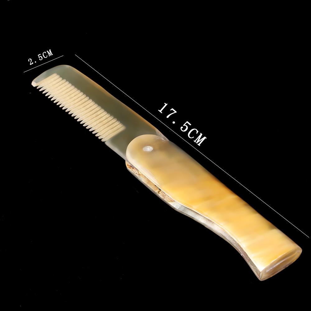 Beauty Tool Hair Styling Tool Portable Foldable Yak Horn Comb Massage Comb Hair Care Tool