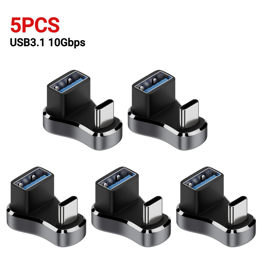 For Steam Deck USB C Male To Female Extension Connector 180 Degree PD 140W 20Gbps Fast Charging Adapter Game Console Accessoies