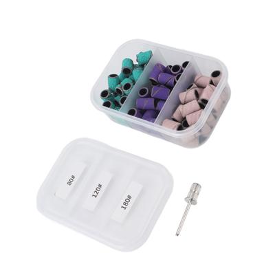 75 Pezzi Piccola Banda Abrasiva per Manicure 80# 120# 180# Esfoliazione Anello Abrasivo Professionale per