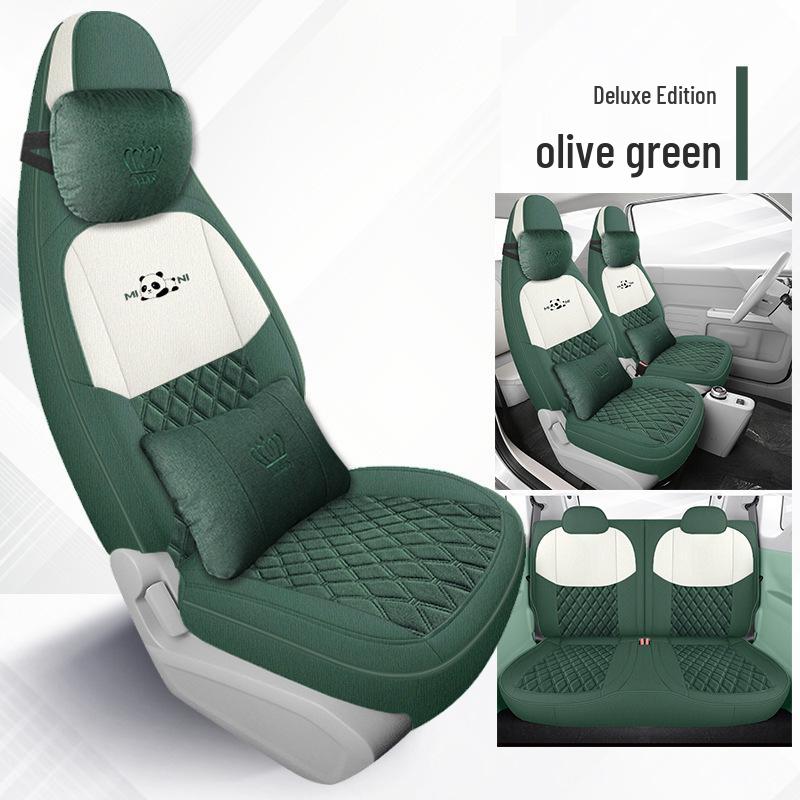 Panda Mini Cute Girl Car Seat Cover - Universal Full Coverage, All Seasons