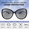 UV For B2730 [FEISEDY] Sunglasses, Polarized, Women's, Photochromic, Discoloration, Fashionable, Protection, Sports, UV400, Lightweight, Driving,