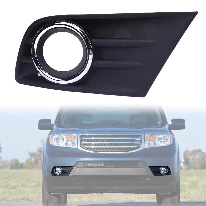 Fog Light Cover Fog Light Cover with Chrome Trim Abrasion Proof Stylish Front Bumper Fog Lamps Bezel Trim Fog Light Frame