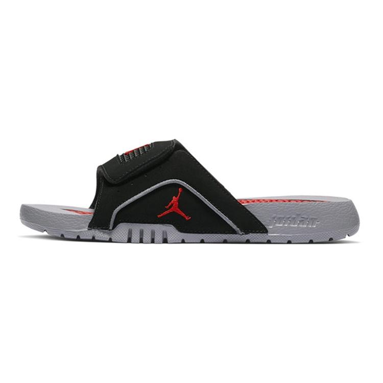 (GS) Air Jordan Hydro 4 Retro Slide Black Cement Grey Kids 532226-006 EU 36