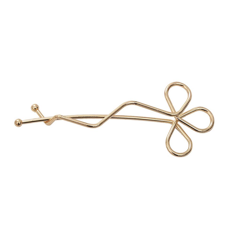 Elegant Girls Geometric Hair Side Clip Women Flower Hair Clips Wave Zinc Zinc Alloy Hairpin Bobby Pin