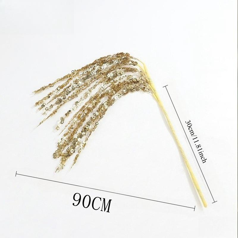 

90СМ Искусственный Ягодный Пучок Поддельные Цветы Букет Для Домашнего Декора Принадлежности Для Вечеринки Рождественские Украшения Орнаменты Гирлянда Аксессуар золотой