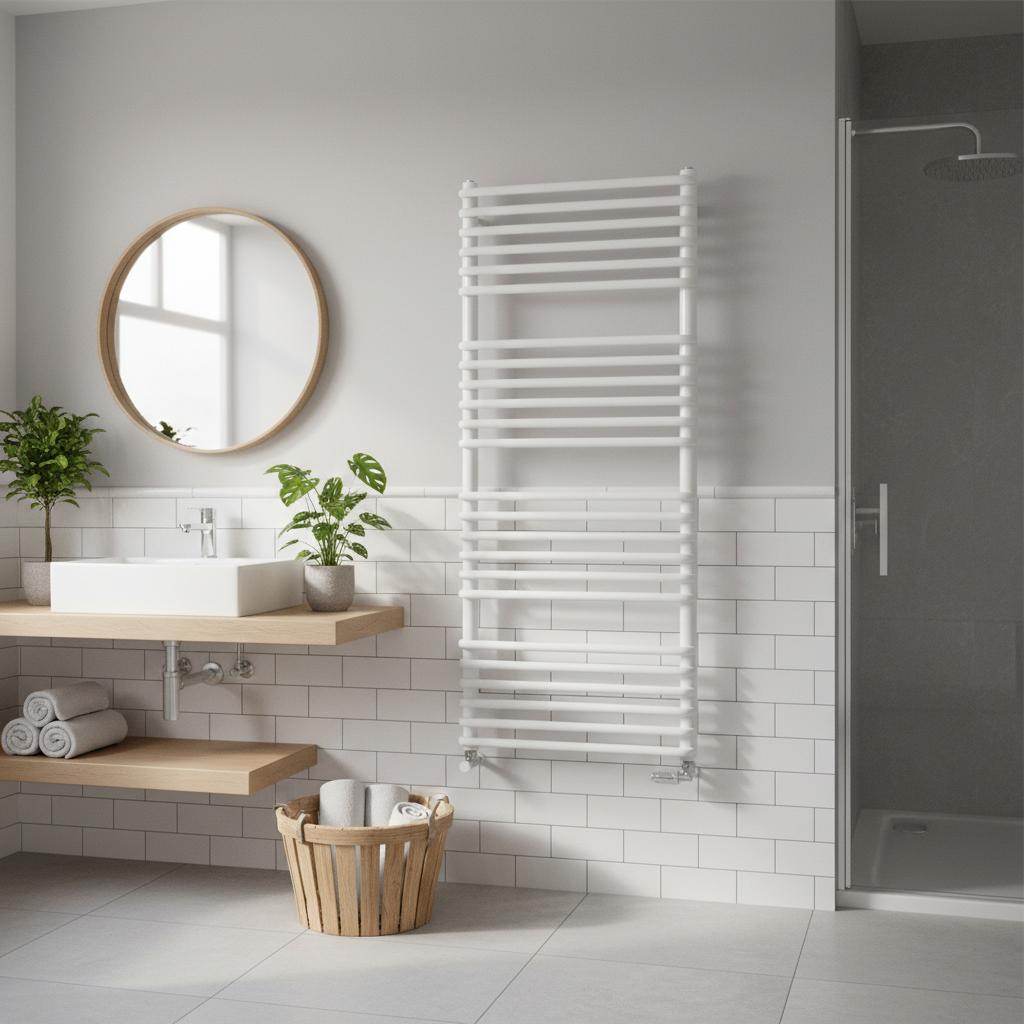 Grzejnik łazienkowy luxrad salto i 1200 x 430 mm biały 538w