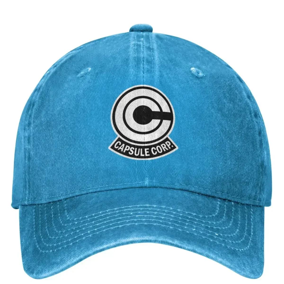 

Black Capsule Corp Logo Baseball Cap Unisex Teens Sunscreen Trucker Hat Summer Trendy Outdoor Sport Snapback Cap One Size