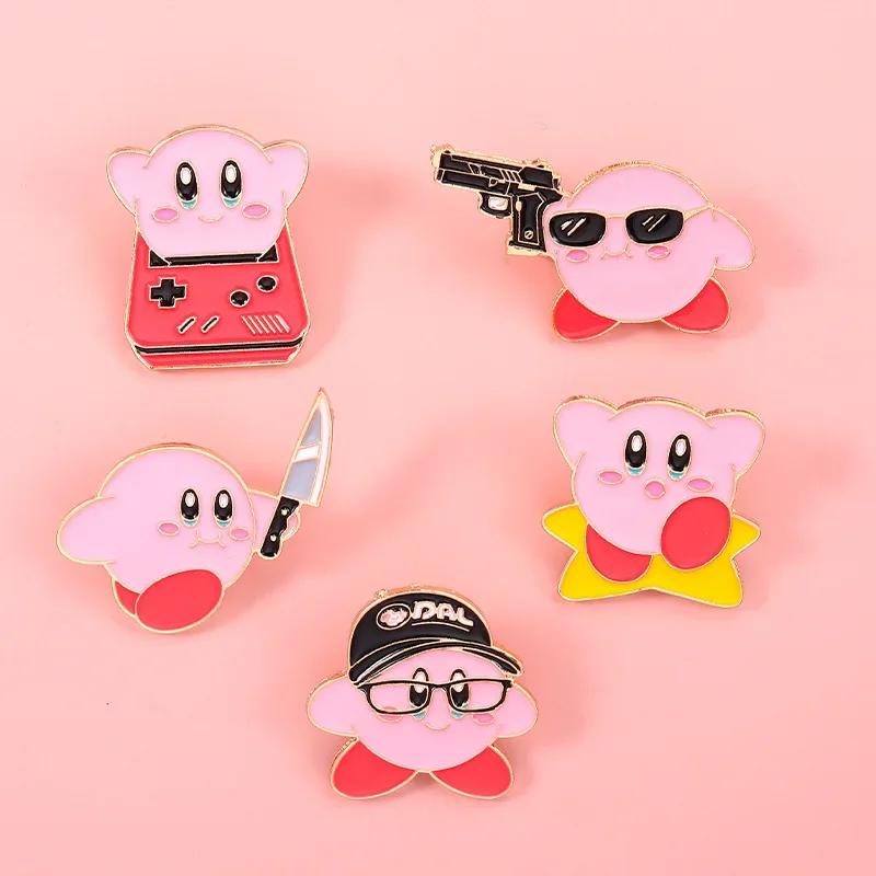 

5PCS Cute Pink Pig Brooches Animal Enamel Pin Lovely Pins for Backpacks Clothes Decoration Badge Birthday Gift Jewelry