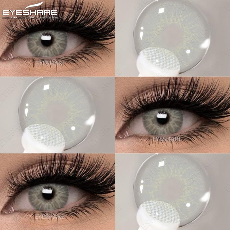 Eyes 1 Pair Colored Contact Lenses For Eyes Korean Brown Contact Lenses 14.5mm Big Eye Lenses Annual Student Beauty