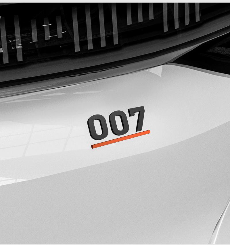 Černý válečník Autoemblém pro modely Zeekr 007GT/001/7X/009/007