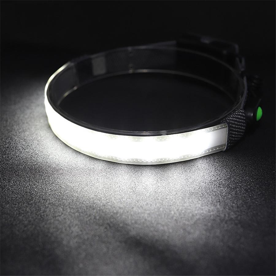 Led Headlamp 3 Modes Battery Powered Work Light Head Torch Flashlight Band Lamp