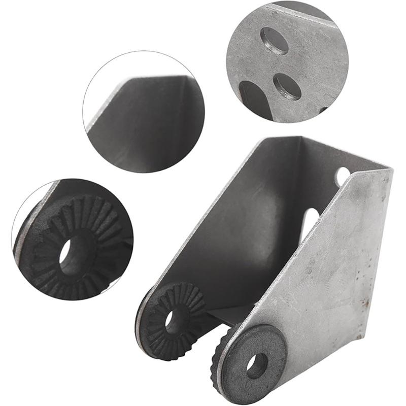 Transom Transducer Mounting Bracket with Round Holes and Long Adjustment Slot, Silver-Tone Metal Hardware Kit for XNT 9 20, XNT 19 20 T, XNN 14 20 T