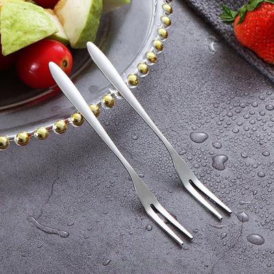4Pcs Reusable Cake Forks Stainless Steel Dessert Mini Forks Set Small Forks for Fruit Snack Tea Home Hotel Restaurant Party Utensils