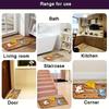 Cute cartoon cat welcome doormat. Non-slip, water-absorbing, strong and durable