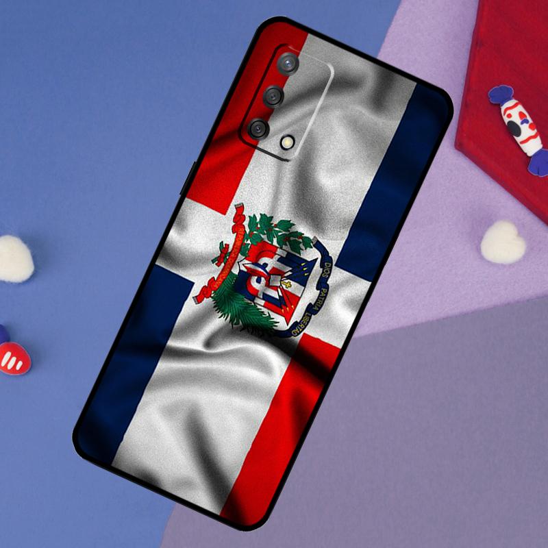 Dominican Republic Flag Case For OPPO A57S A54S A96 A76 A16 A5 A9 A53 A15 A17 A18 A58 A78 A98 A52 A72 A54 A74 A94
