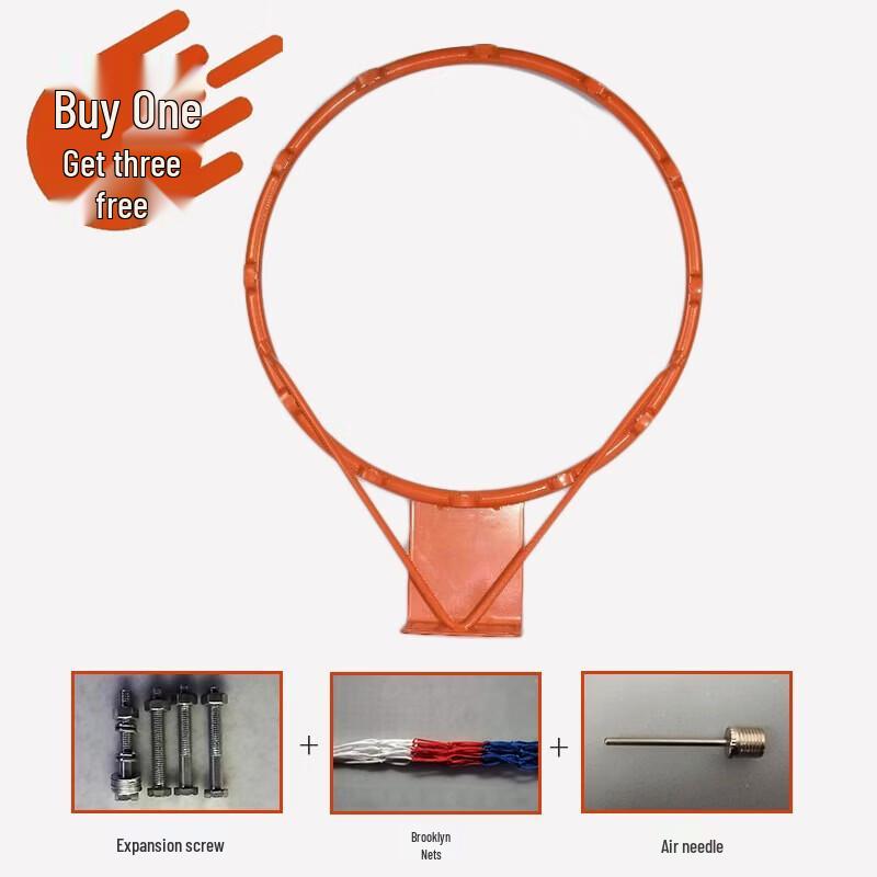 WEZHO Spring-Loaded Wall-Mounted Basketball Hoop
