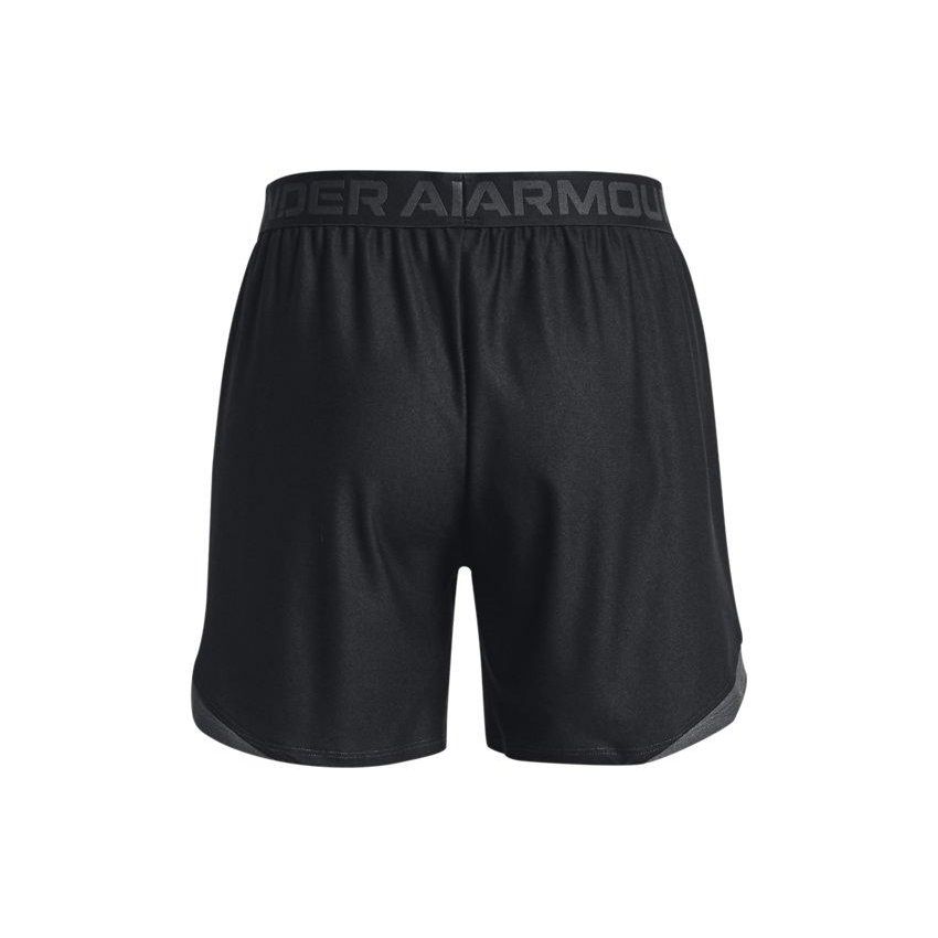 Under Armour Solid Color Letter Print Training Shorts Women shorts Black 1370734-001