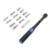 14Pcs Torsion Wrench Set 1 4in Industrial Preset Accurate 72 Teeth Rachet Adjustable for Automotive Bike Repair