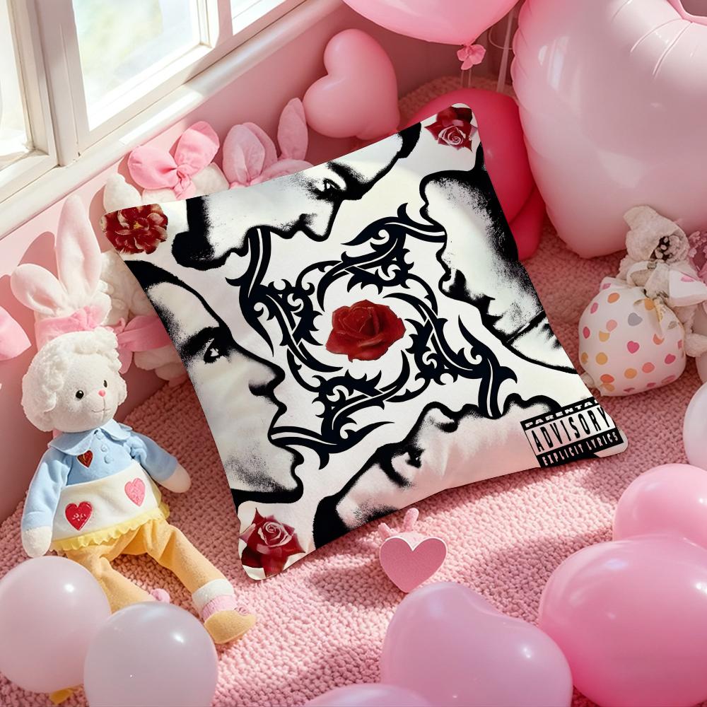 

Red Hot Chili P-Peppers band Cushion Cover Pattern Printed Pillowcase for Living Room Sofa Cushion Cover & Bedroom Decor 12x12Inch
