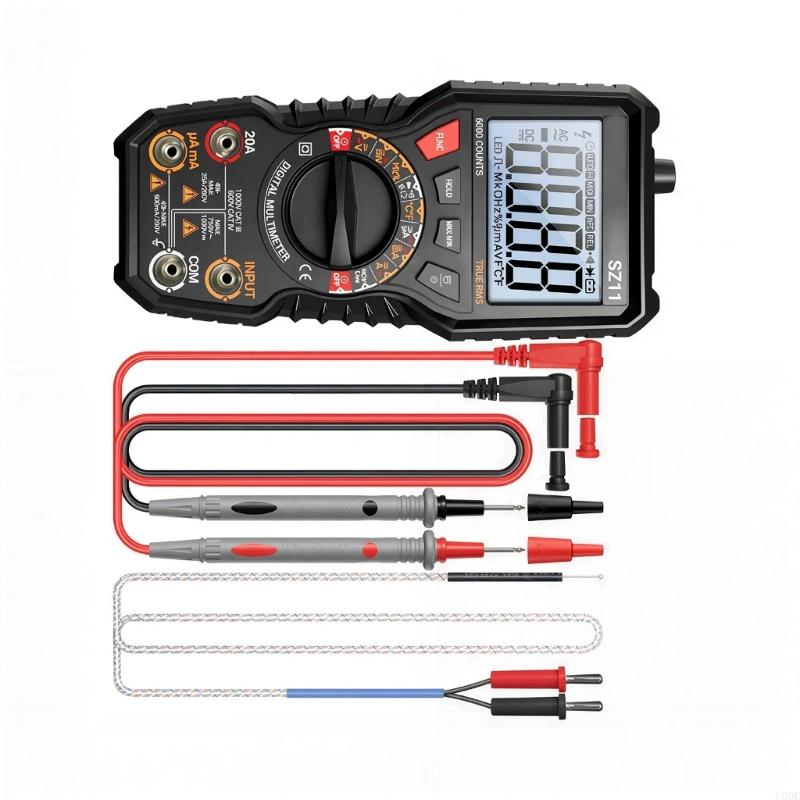 Pack of 1 Tall Accuracy Multimeter Highlighting Data Hold Low Power Warning Security Blend