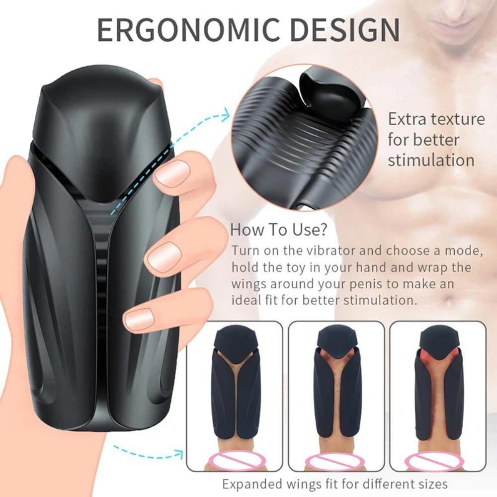 Tongue Licking Glans Vibrator For Men Masturbator Cup Adult Sex Toys For Male Penis Glans Stimulator Massager Stamina Trainer