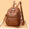 2025 New Soft Leather Versatile Women's Backpack