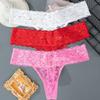Mutandine da donna con motivo floreale ricamato moda tinta unita Slip a vita bassa da donna Intimo da notte