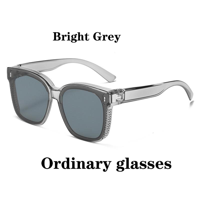 Fashion Square Sunglasses Cover Over Prescription Glasses Vintage Style for Men Women Fishing Driving Eyewear