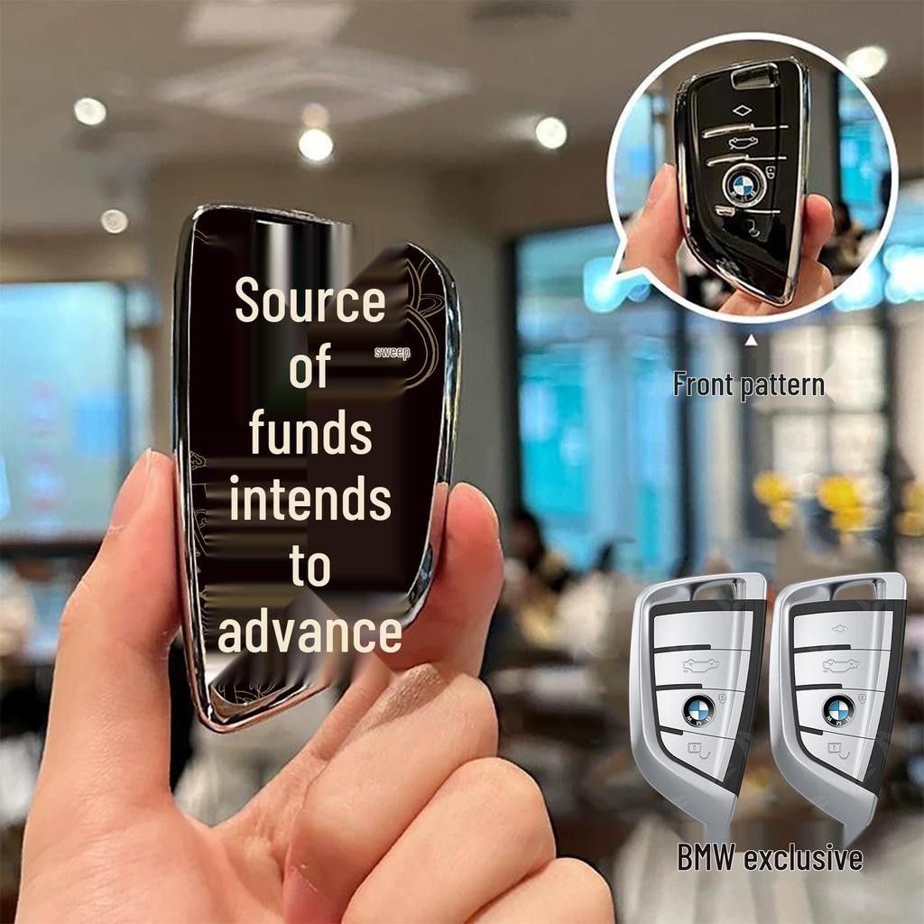 Compatible Key Covers for BMW 3, 5, 7 Series, X3, X5, X6, X7, I3, I5, Blade, 530, and 320li.